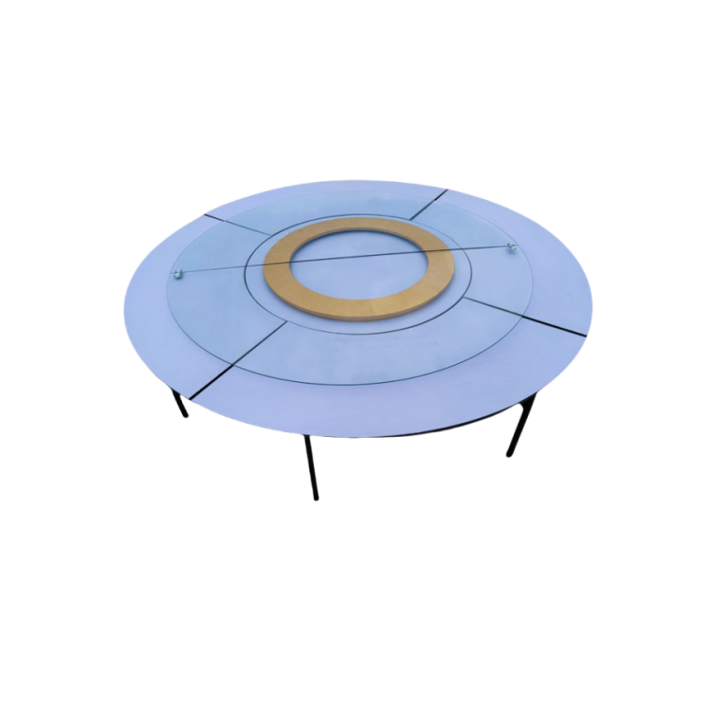 金佑莱餐桌(可定制)个(1.5米圆桌+0.9米转盘 含桌架)高清大图