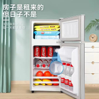 志高(CHIGO) BCD-76A138D双门小冰箱 迷你两门小冰箱 家用冷藏冷冻小型电冰箱(星光银)