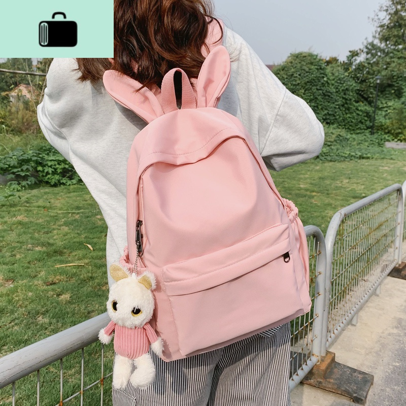 冬上新小仙女可爱书包女韩版高中学生小清新双肩包百搭亲子背包女new