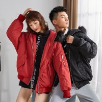 [1折价139.9元]唐狮冬新款情侣羽绒服加厚连帽毛领字母