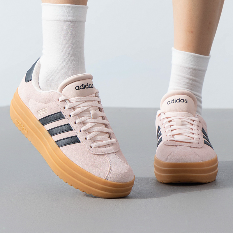 Adidas阿迪达斯女士新款时尚厚底网球鞋透气运动鞋轻便板鞋JI2910 ZP