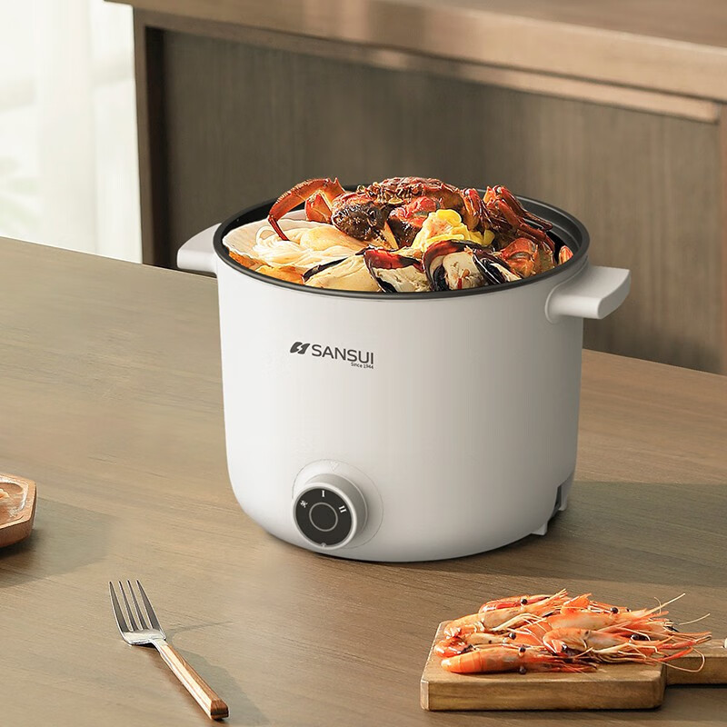 山水(SANSUI) 电煮锅 两档功率一机多能 SD-66D 白色高清大图