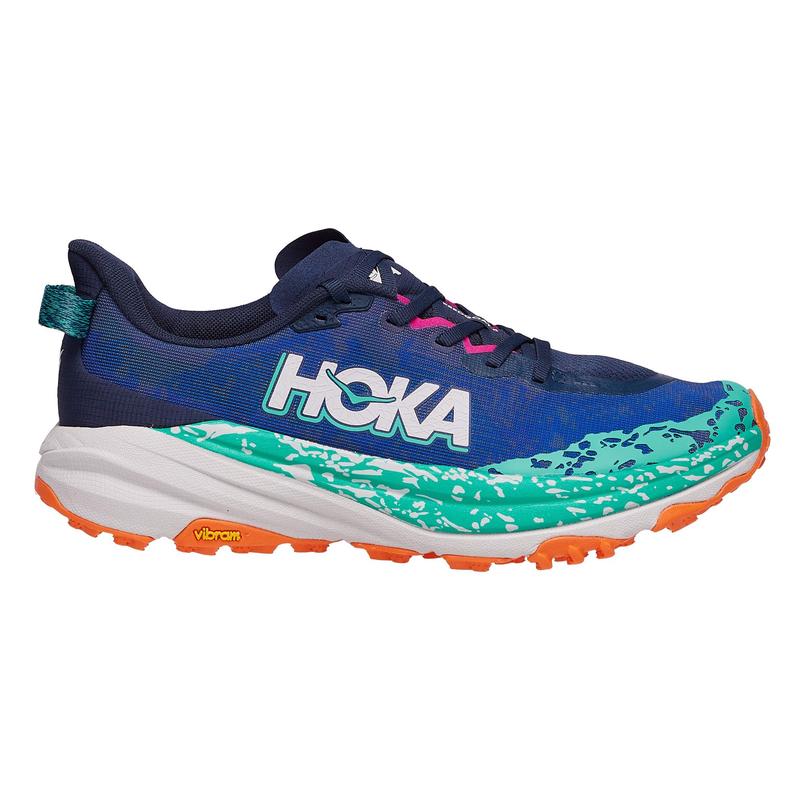 Hoka OneOne轻便女款越野跑鞋透气舒适抓地力适合各种地形 VARSITY_NAVY_/_METEOR 45