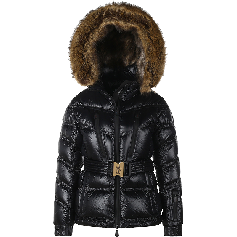 盟可睐/蒙口 moncler 女士grenoble系列-聚酰胺bernin鹅绒连帽羽绒服