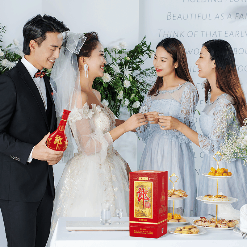 郎酒旗舰店]郎红花郎10 53度酱香型白酒500ml*2【价格图片品牌报价