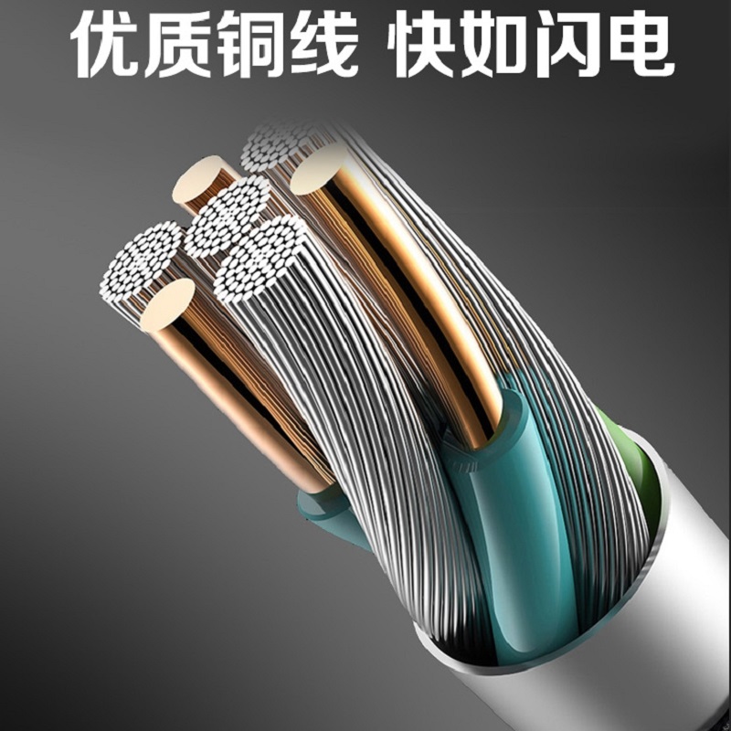 Diplomat 三合一快充编织数据线 DXN0312 黑色高清大图