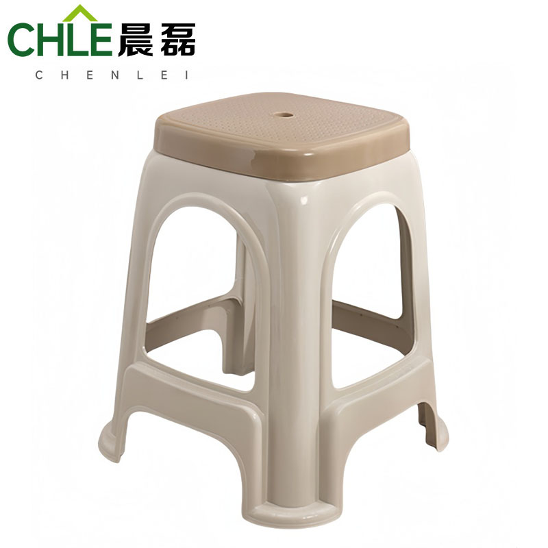 晨磊 塑料凳子 卡其色 个高清大图
