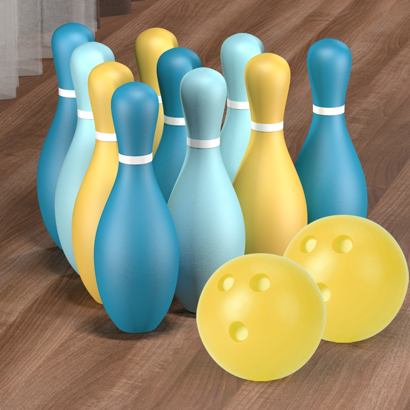 静蝉幽格保龄球儿童玩具室内宝宝家用益智男孩36周岁男孩玩具球类套装