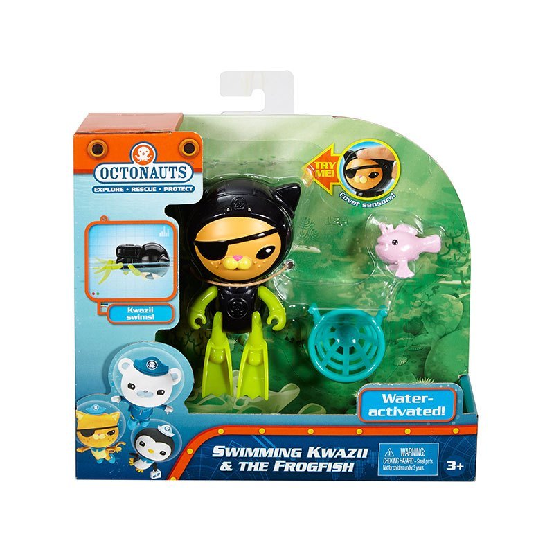 Octonauts 费雪,Fisher Price 海底小纵队游泳呱唧洗浴电动套装玩具 DGD53