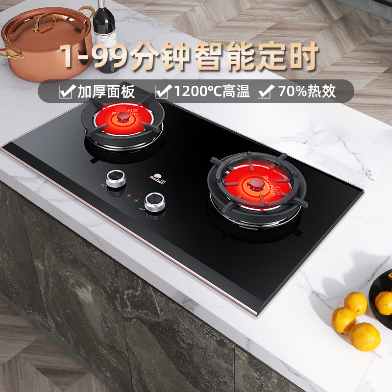 红日(RedSun)高端红外线灶 定时灶EM618BP 天然气