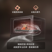 方太蒸烤箱一体机嵌入式家用烘培多功能悬浮星空彩膜屏款 蒸烤炖*炸四合一智能大容量50L蒸烤炖脱脂炸多合一EP1