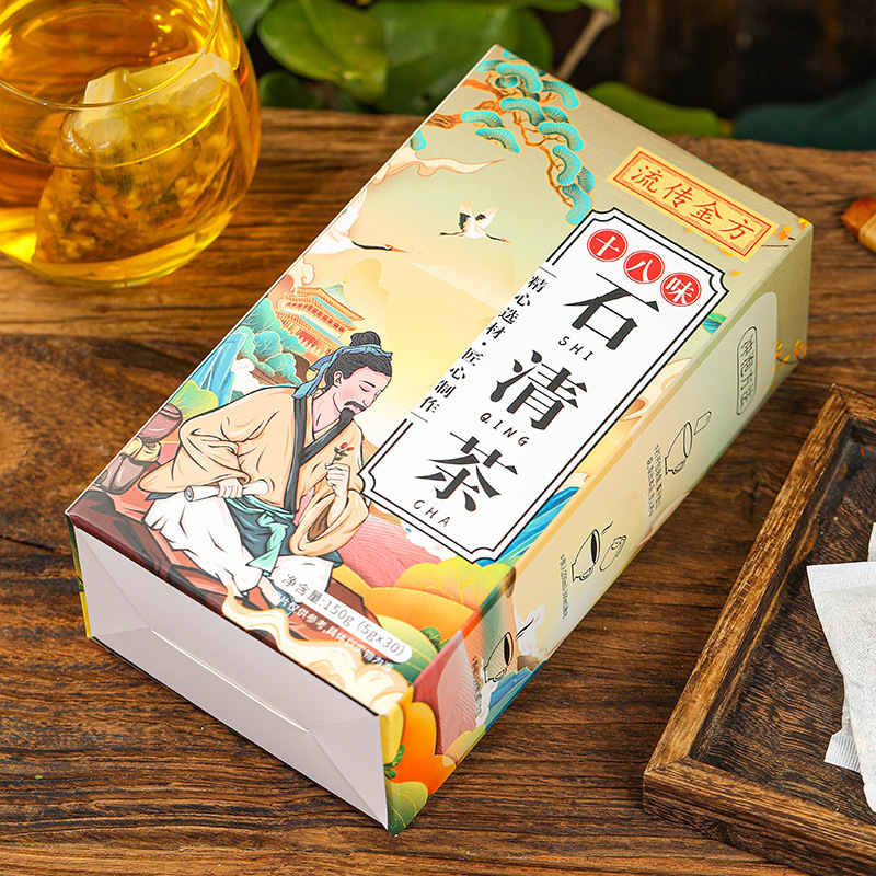 流传金方十八味石清茶人参杜仲雄花独立小包清醇自然袋泡茶养生茶高清大图