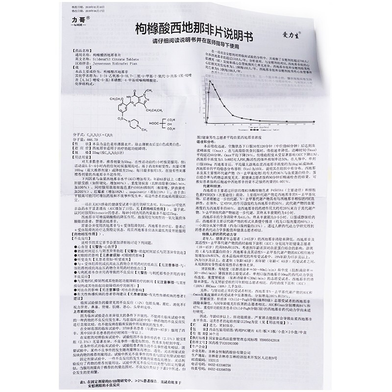 力哥 枸橼酸西地那非片 50mgx4片x2小盒/盒报价_参数_图片_视频_怎么