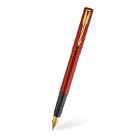 派克PARKER 钢笔 威雅系列XL满堂红金夹墨水笔 学生商务办公日常书写专用 0.5mm金属不锈钢F笔尖