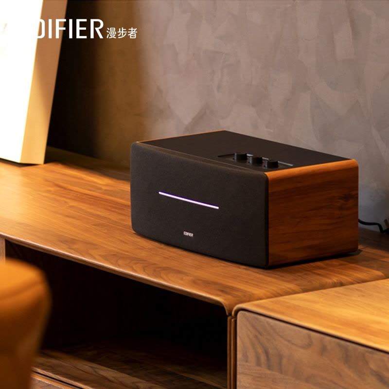 EDIFIER/漫步者D12无线蓝牙音响桌面台式电脑音箱低音炮家用高音质立体声木质箱体图片