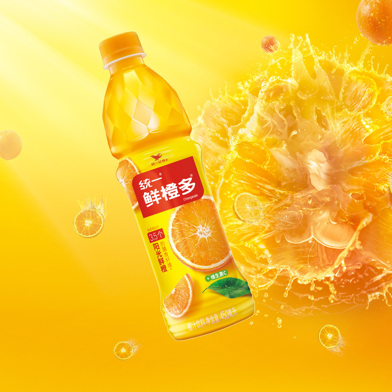 统一鲜橙多橙汁饮料450ml