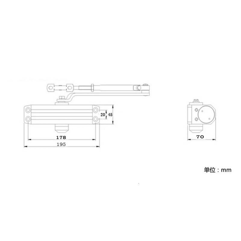 BONJEANs803闭器家用液压缓冲90度定位大号小号自动家用关器高清大图