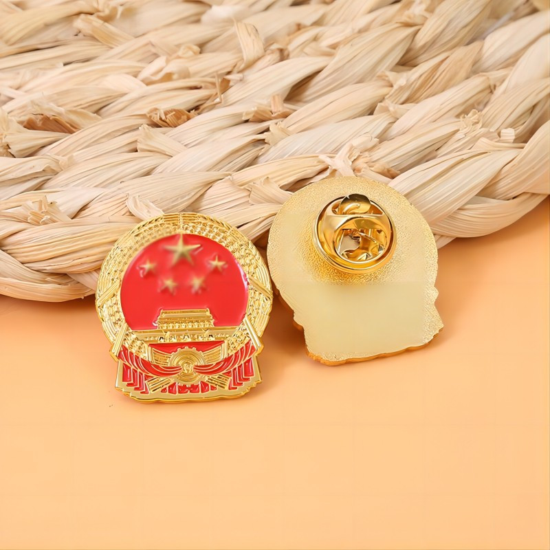 峰呈fc0321标准型胸章单位会议党员佩戴胸章标准版蝴蝶扣1枚