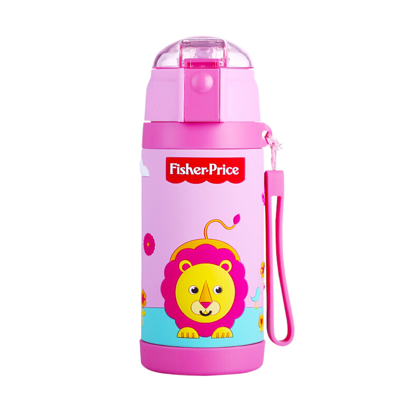 费雪牌(FISHER-PRICE) 母婴幼儿童抽真空保温杯套装 FP-8042A 粉色 适用年龄:12个月以上