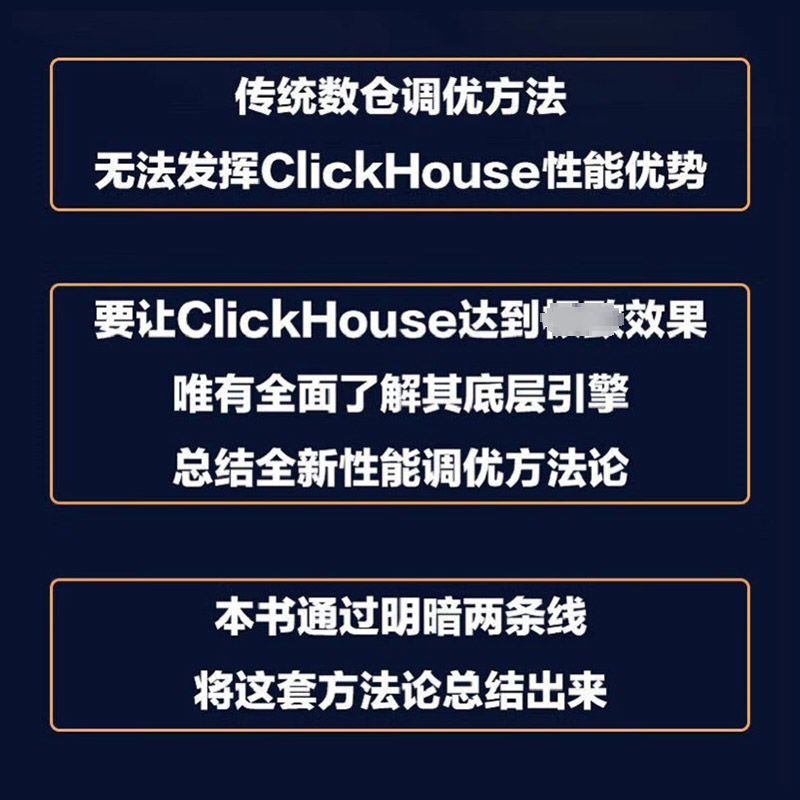 【M】ClickHouse性能之巅 从架构设计解读性能之谜 陈峰 著 -9787111716587