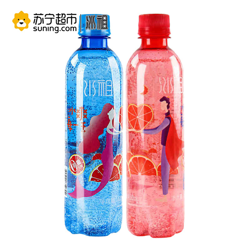 韩国进口 冰祖苏打气泡水(西柚味汽水)400ml*4瓶