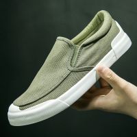 铭桥防水大码男鞋2019春季新款小白鞋皮面休闲鞋子潮皮鞋一脚蹬懒人鞋