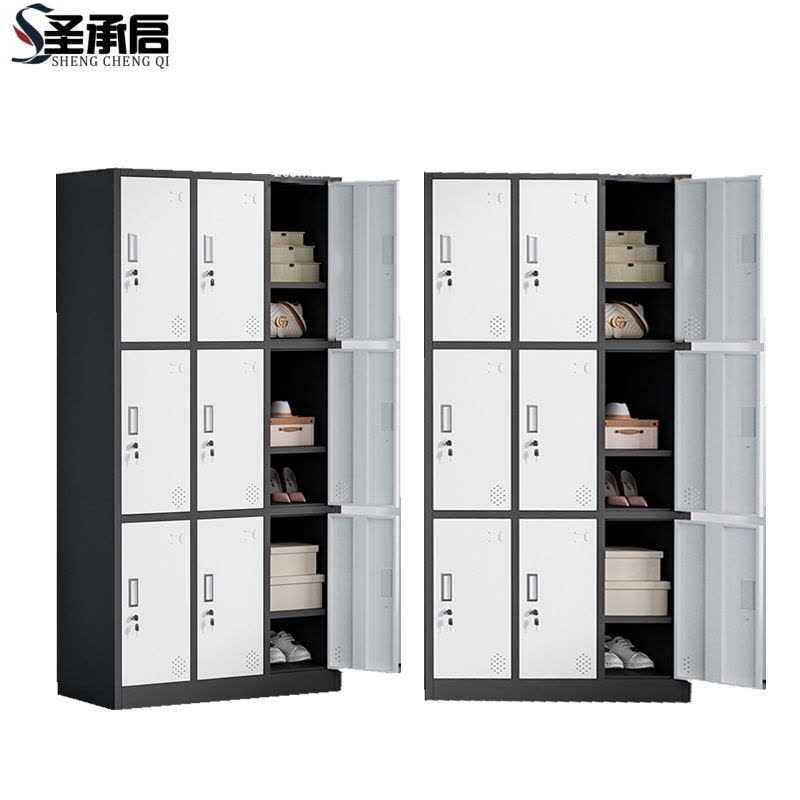 圣承启铁皮更衣柜九门台图片