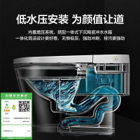 箭牌(ARROW)坐便器智能马桶节水抽水地排落地式缓降盖板喷射虹吸式一体式坐便器无惧低压坐圈加热轻智能马桶AKE1131