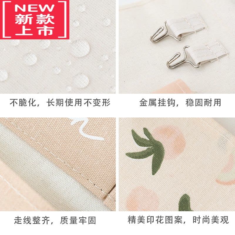可莉允布艺收纳挂袋墙挂式门后墙壁宿舍床边挂墙布袋器墙上挂钩置物兜图片