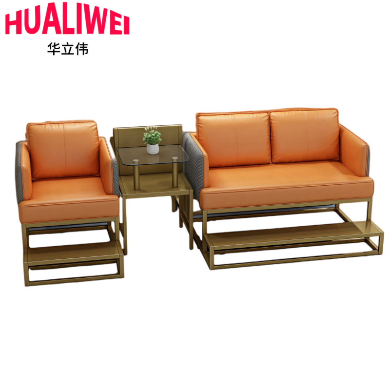 华立伟沙发组合1+1+茶几套高清大图