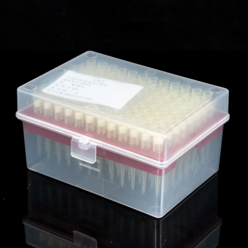 海斯迪克 移液器滤芯吸头盒装 HKCL-632 200UL 96支 1盒高清大图
