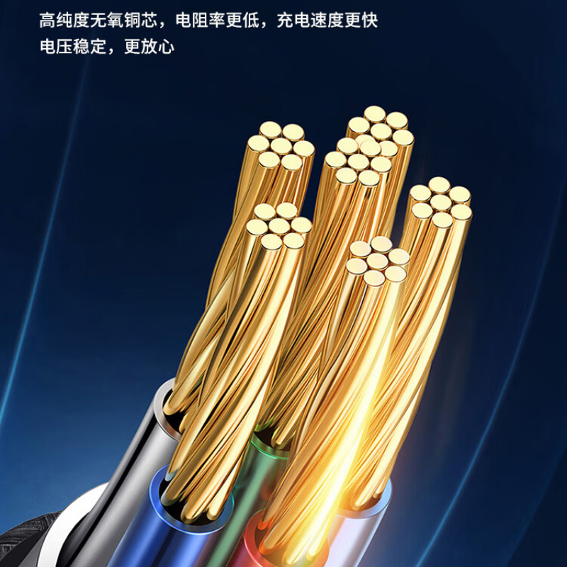 Only&Home 66w超级快充显示Type-c数据线 KL-XH01高清大图
