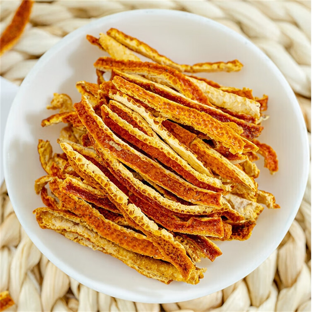 陈皮干新会老陈皮茶中药材官方旗舰店老橘子皮橙皮丝泡水正品可搭蚕砂竹茹高清大图