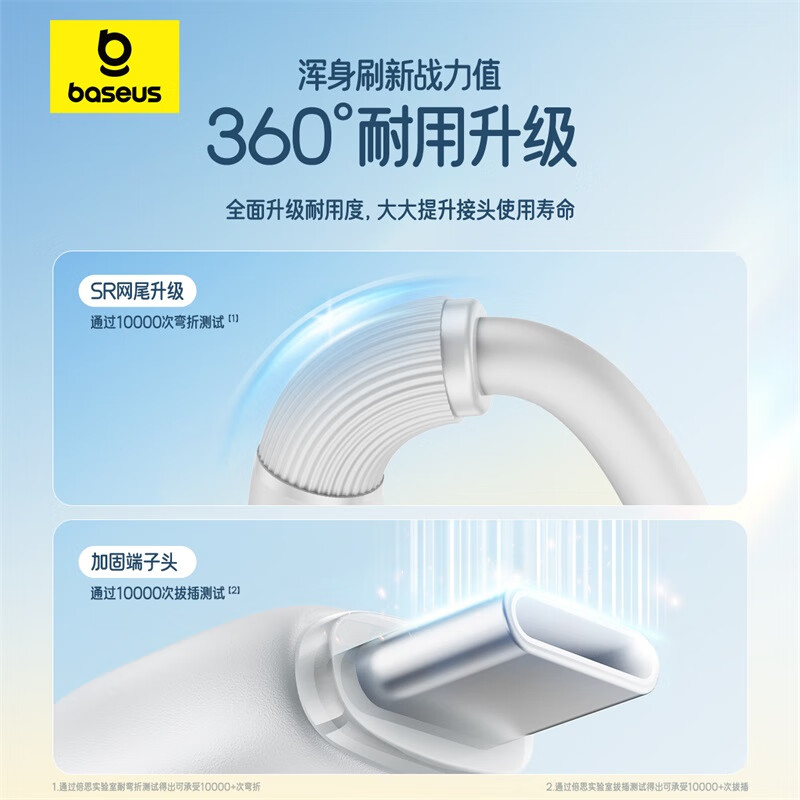 倍思 类劲速系列 一拖三快充充电线 CB000180高清大图