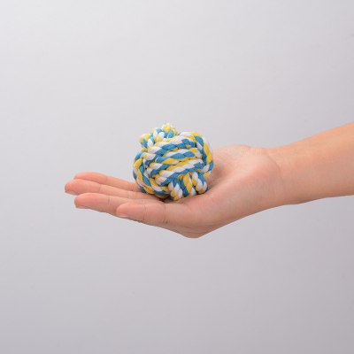 动物绳球宠物泰迪玩具耐咬猫咪狗狗磨牙玩具绳结狗咬绳金毛萨摩耶小号