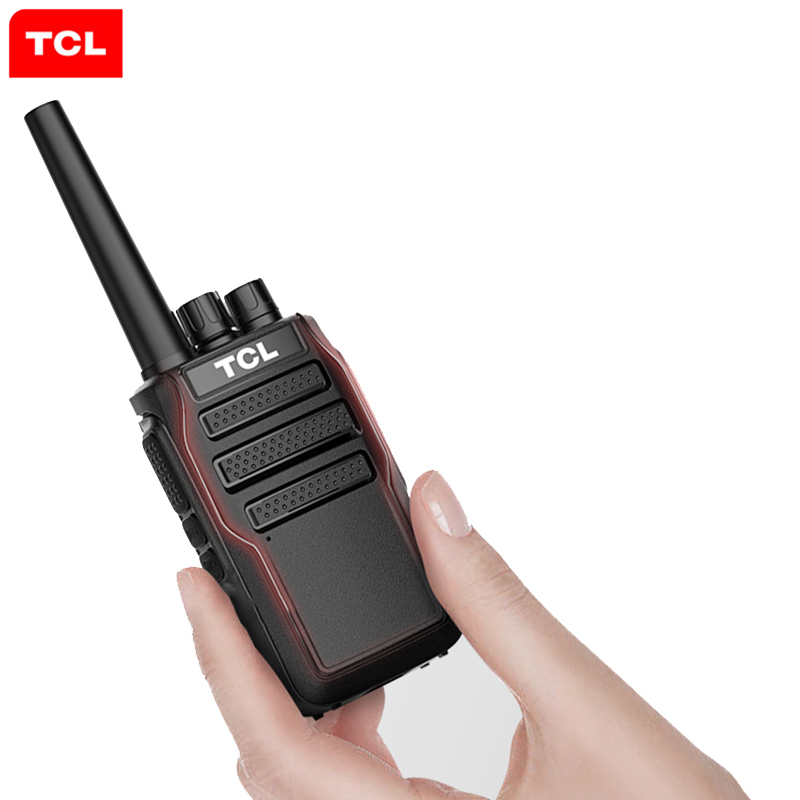 [双台价]TCL 对讲机HT8 超长待机20天 大功率远距离对讲机 专业民用酒店办公工地户外无线手持对讲手台黑色