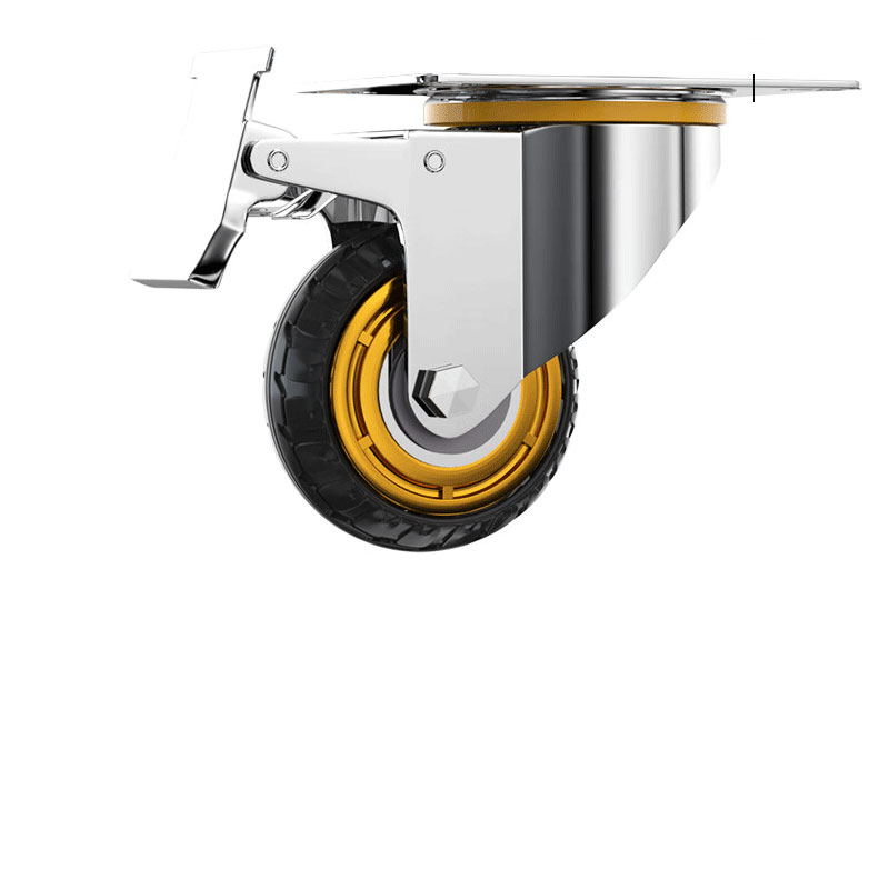 鑫睿辉 橡胶刹车轮 4寸 个高清大图