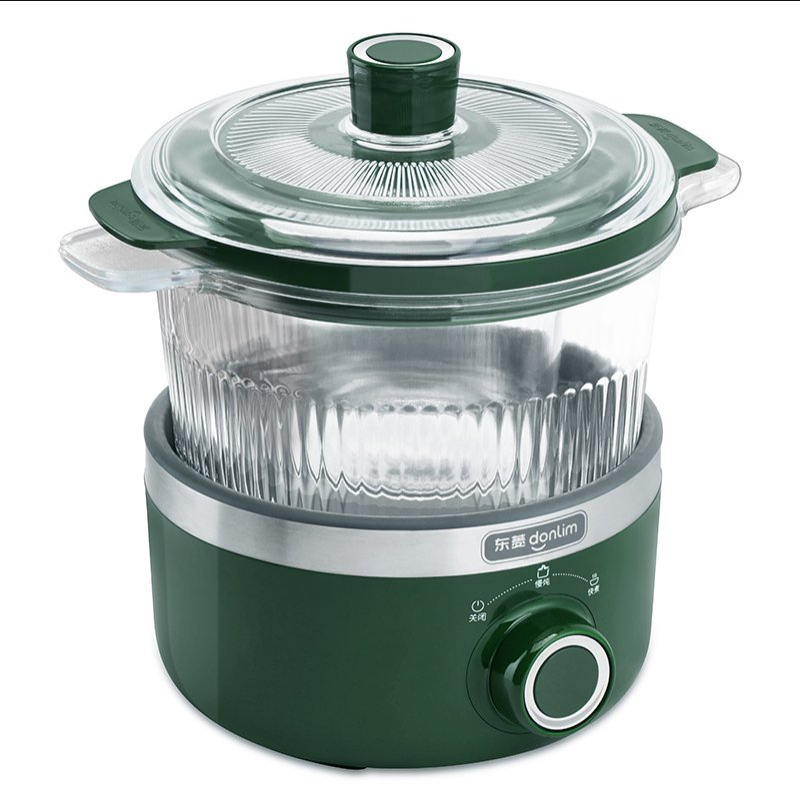 东菱(Donlim)DL-9002电炖锅(森野绿)煲汤燕窝隔水炖盅养生隔水炖锅BB煲汤小锅玻璃电炖锅食补养颜高清大图