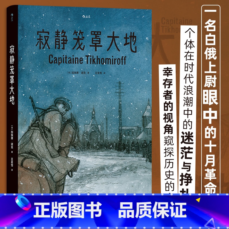 【正版】寂静笼罩大地 根据真实经历改编 白俄上尉十月革命苏俄内战 历史传记纪实漫画 漫图像小说书籍