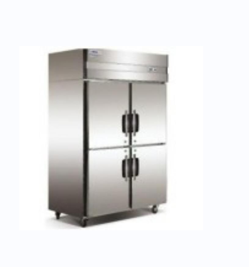 四门双机双温冰箱1200*700*1900直冷200v全钢全铜商用冰箱冷藏冷冻双温保鲜柜大容量冰柜厨房立式