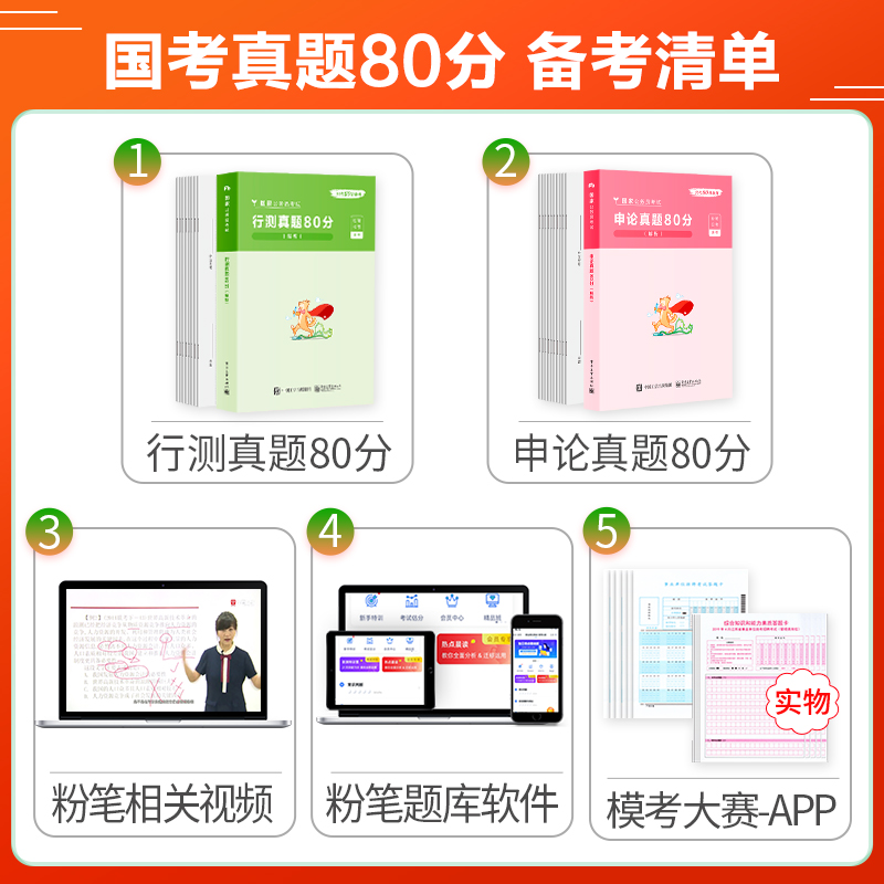 国考[行测+申论]真题(含2022真题) [友一个正版]粉笔公考2023国家公务员考试2022年国省考任选行测申论真题8高清大图