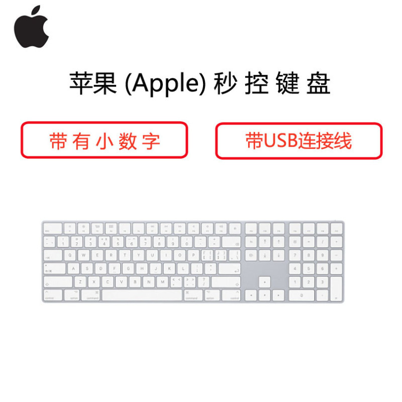 苹果(Apple) Magic Keyboard 键盘 MQ052CH/A(妙控键盘 带有小数字的)