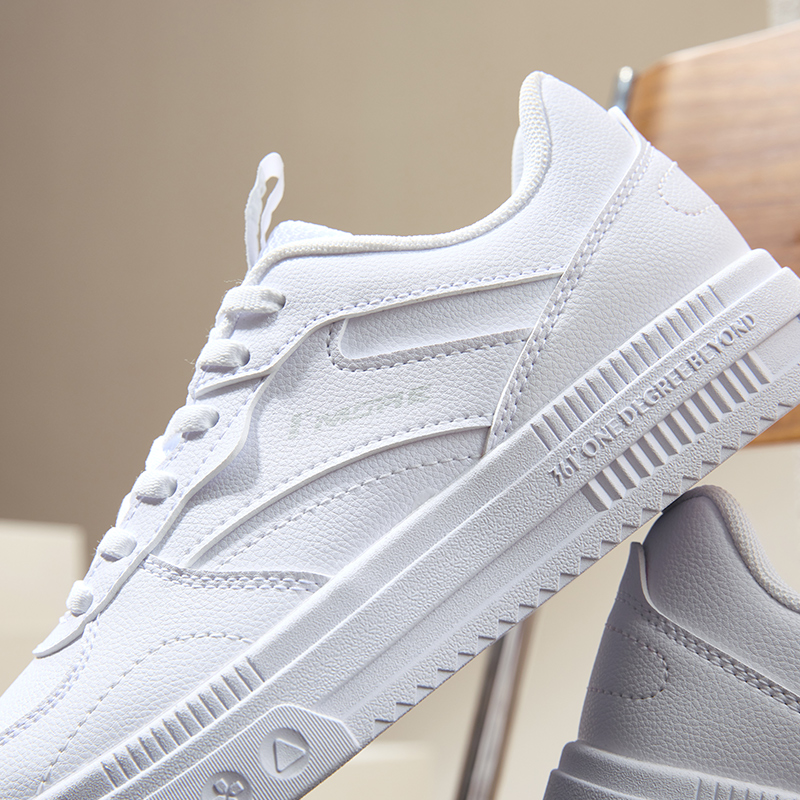 徐艺洋同款丨361°新月小白鞋女鞋空军一号休闲鞋运动鞋透气板鞋高清大图