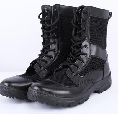 男士系带款35225军靴男女夏季拉链超轻透气户外特种兵战术靴机场保安