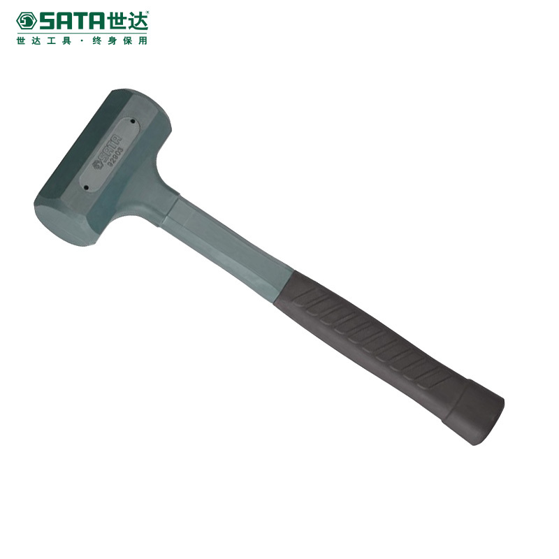 世达(SATA)防震橡皮锤45mm 钢管柄橡皮锤子橡胶锤子榔头安装胶锤 92902