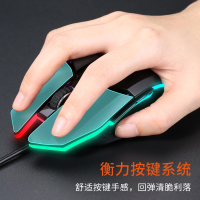 达尔优EM915牧马人五代机械游戏鼠标有线电竞专用CM655游戏鼠标电脑通用宏有线cf网咖电竞lol台式电脑笔记本通用
