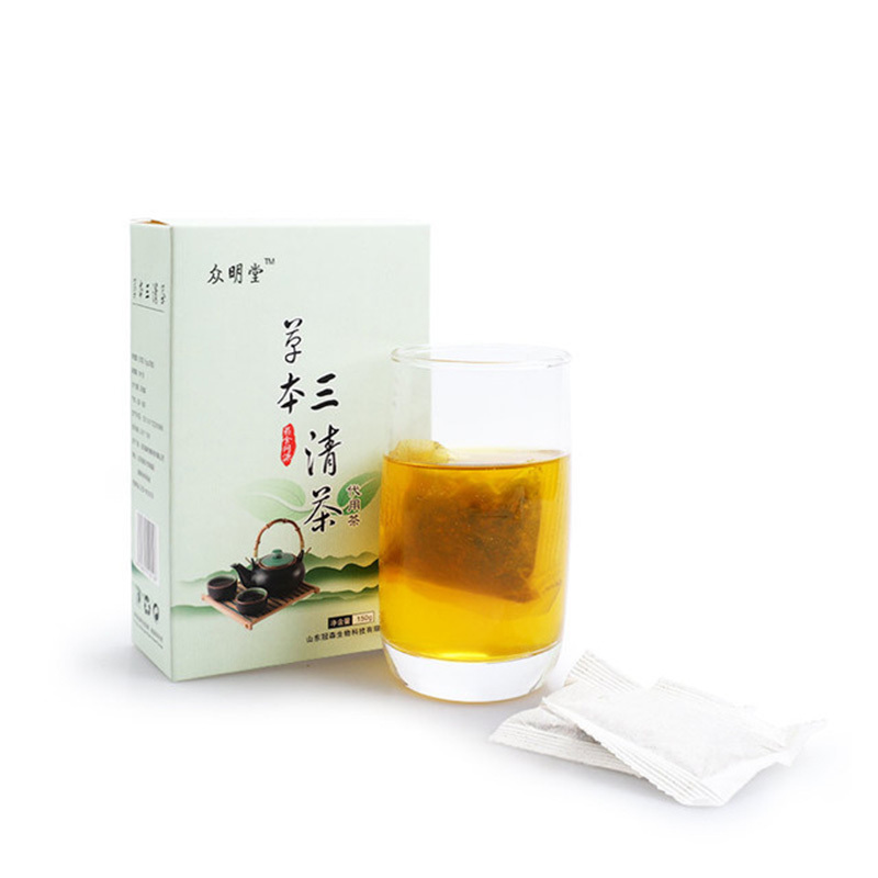 [买二赠一]草本三清茶 盒装袋泡茶150g清润茶薄荷清凉香口苦口臭茶