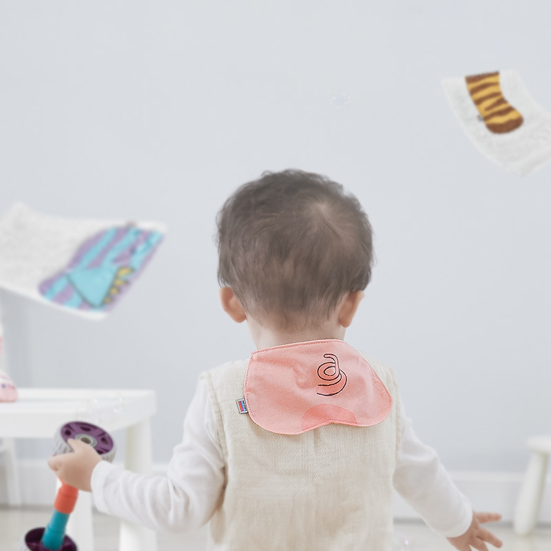 babycare隔汗巾 儿童纯棉幼儿园垫背巾 宝宝吸汗巾 32*24cm 毛巾