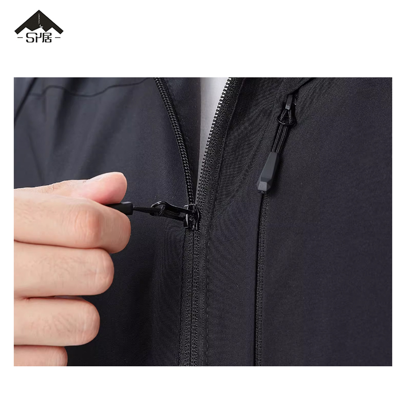 三人居春秋款男女休闲轻薄透气连帽上衣SRJ885/件高清大图