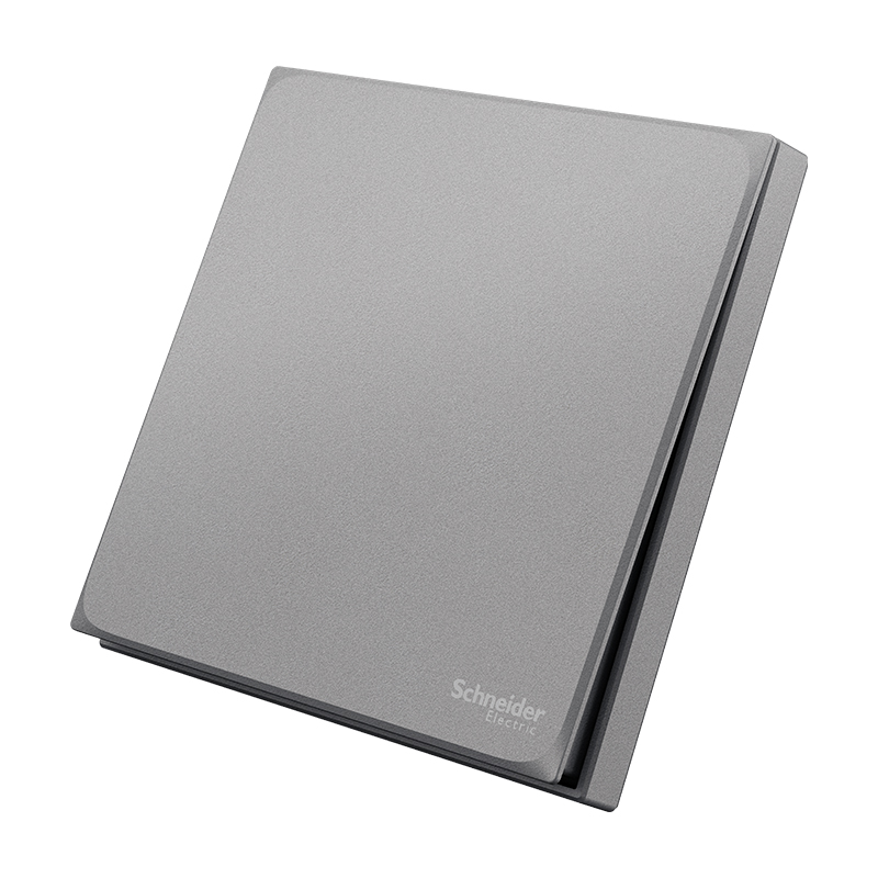 [新品]施耐德电气开关插座 皓呈系列薄雾灰色 86型墙壁开关 10A开关 一开单开双控电源插座面板带开关电源插座纯平无框高清大图